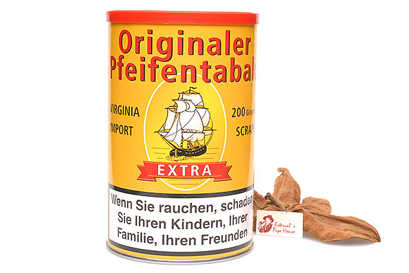 Original Pipetobacco Virginia Import Scraps 200g Tin Original Pipetobacco Virginia Import Scraps 200g Tin